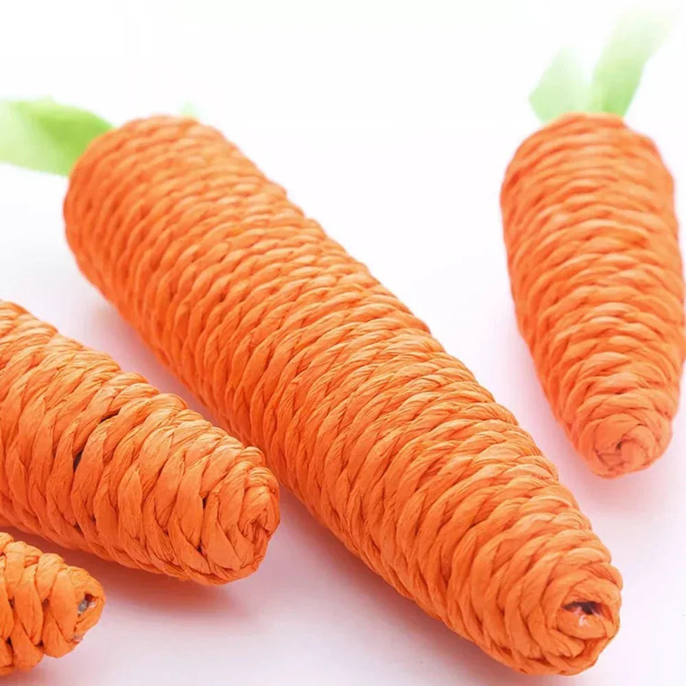 Cat Toy Sound Carrot Shape Teasing Cat Stick Unboring Molar Stick Bite